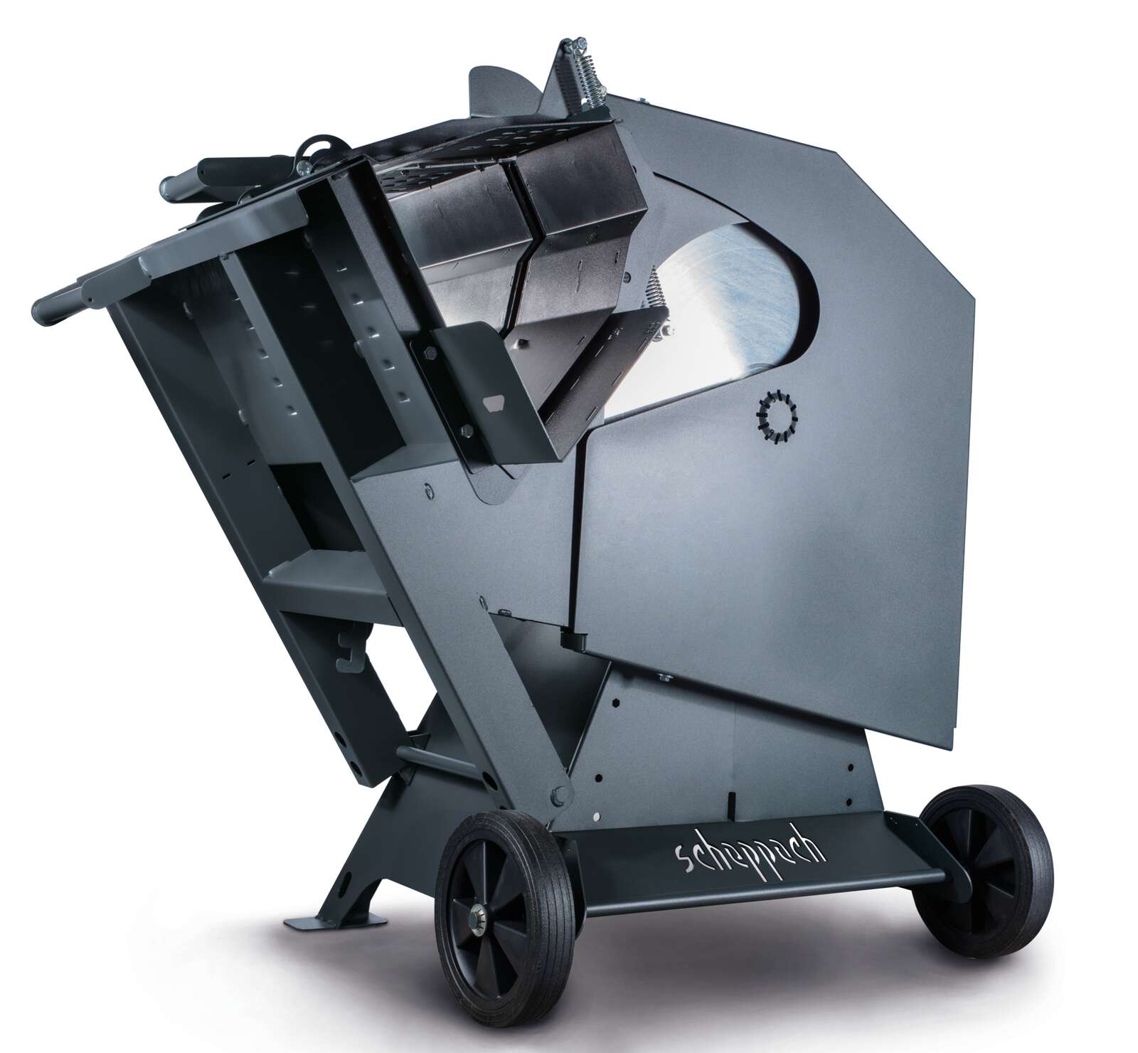 Wippsäge WOX D700 Gunmetal Edition Scheppach - 400V 7500W | 700mm HW-Sägeblatt | 250-1500mm Schnittlänge | Schnitt-Ø 250mm | inkl. Wippenverlängerung
