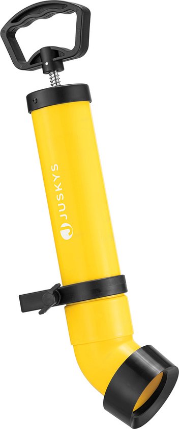 Rohrreinigungspumpe mit Handschuhen