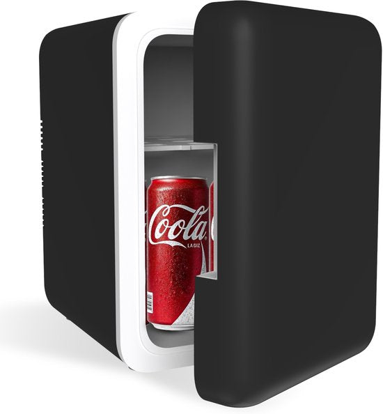 Soft & Silky - Mini-Kühlschrank 5L - Lebensmittel & Getränke - Hautpflege- & Make-up-Kühlschrank - Organizer - 12V & 230V - Kühlen & Heizen - Schwarz