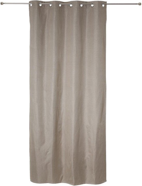 Beau Home Vorhang mit Ringen - PC-Streifen - 280 x 280 cm - Beige