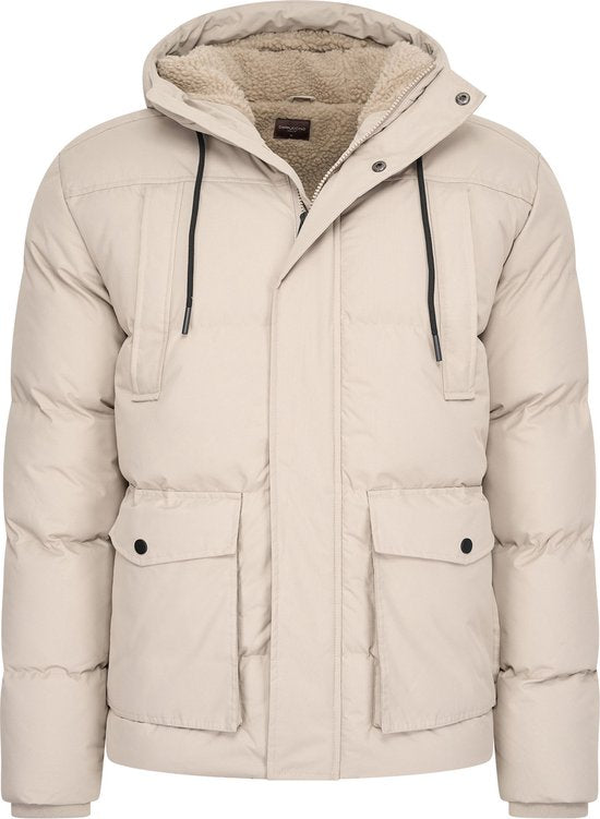 Cappuccino Italia - Herrenjacke Winter Moorland - Beige - Größe XXL