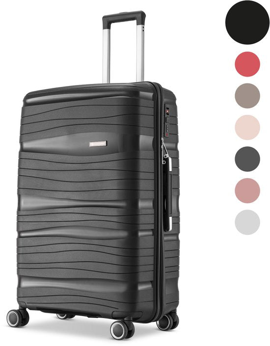SKYCASES Travelin' Charm - 24-inch Medium Travel Suitcase - Zahlenschloss - 41x24x69 cm - 68L - Leicht