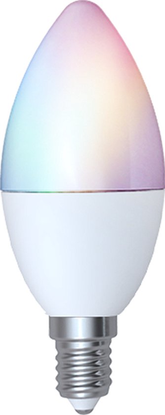 alpina Smart Home RGB Lampe - E14 - 5W - WW + RGB - Intelligente Beleuchtung - LED - App Steuerung - Sprachsteuerung - Amazon Alexa - Google Home
