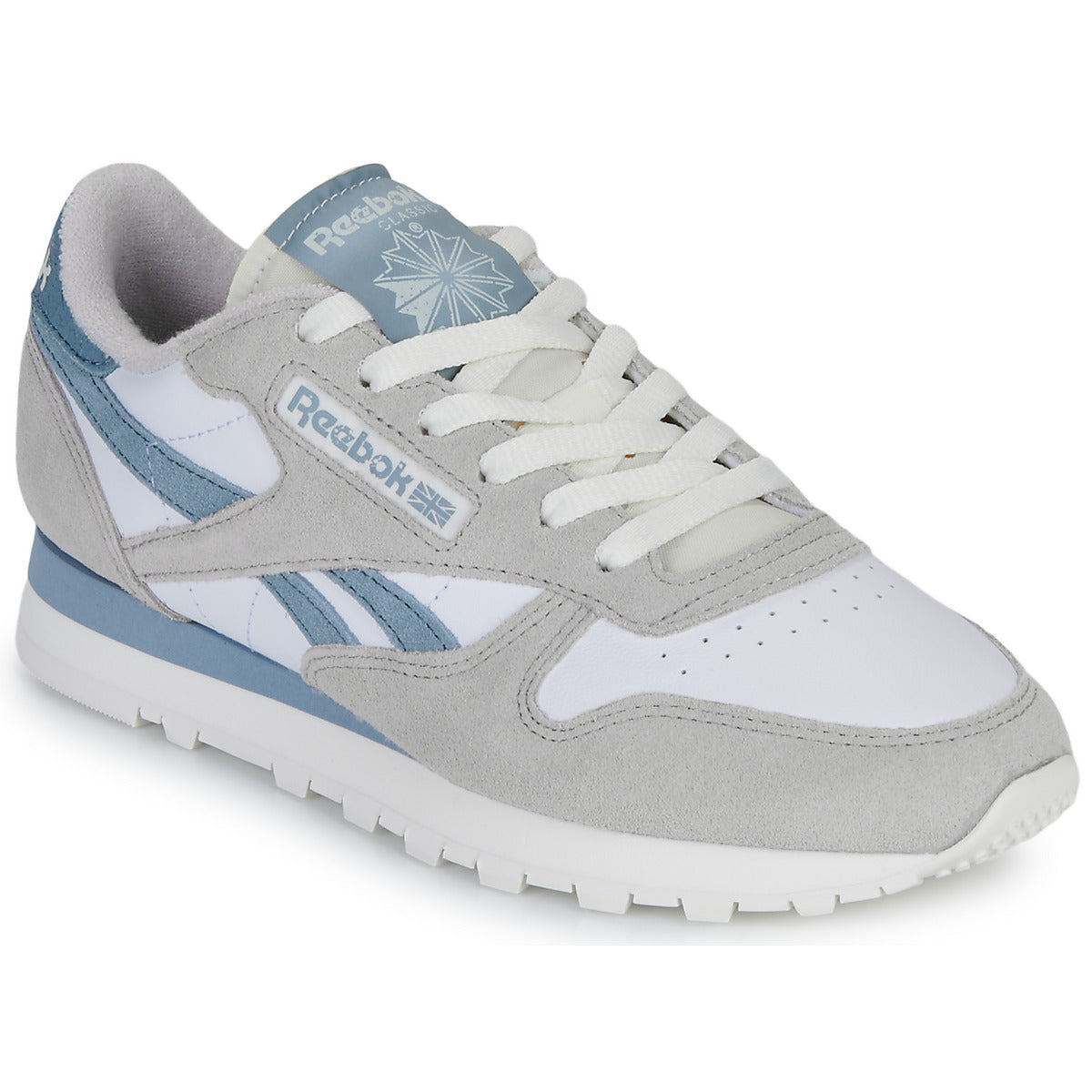 Reebok Classic Leather - Grau/Blau - Männer - Stylisches Retro Design - Größe 37