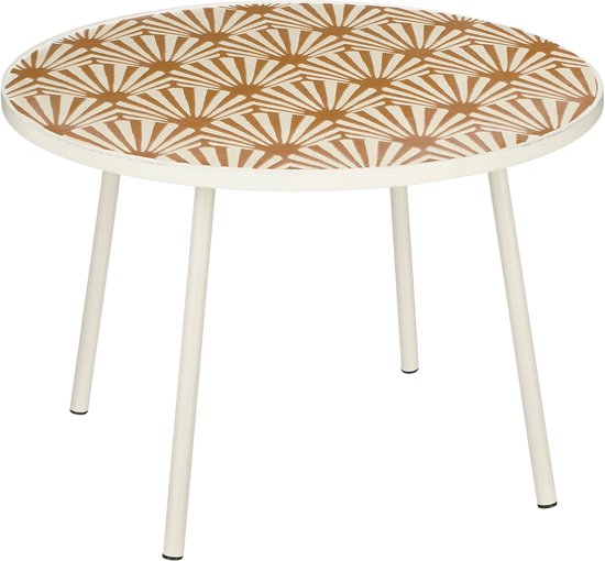 Mica Decorations Odile Outdoor Beistelltisch - H38 x Ø58 cm - Metall - Braun