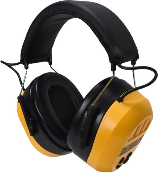 DeWALT DPG 17 Gehörschützer mit Bluetooth-Empfänger - einstellbar - Premium Sound - Gelb
