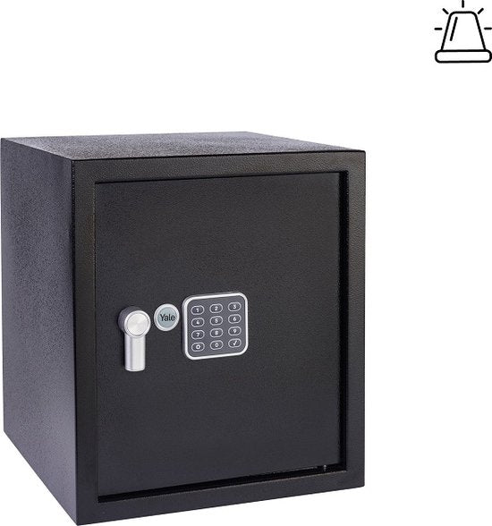 Yale Elektronischer Safe - mit Alarm - Groß - 390 x 350 x 360 mm - Schwarz