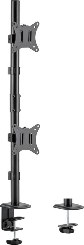 Monitorhalterung 2 Bildschirme übereinander - Monitorarm 2 Bildschirme