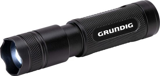Grundig LED-Taschenlampe 50 Lumen - 1W - 65M Reichweite - 3 Leuchtmodi: Hoch