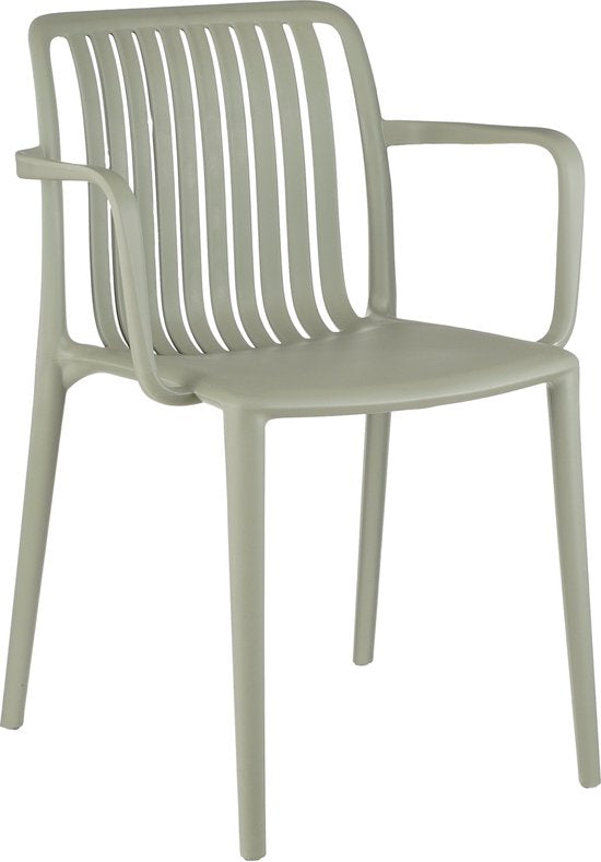 Mica Decorations Paloma Gartenstuhl - L53 x B53 x H78 cm - Polypropylen - Grün