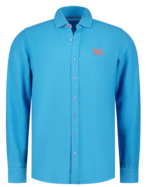 Neuseeland Auckland Freizeithemd Herren Hellblau | Größe L | 100% Baumwolle | Atmungsaktiv & Weich