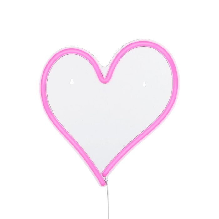 Luca Lighting Neonbeleuchtung Herz - L31 x B33 cm - Rosa