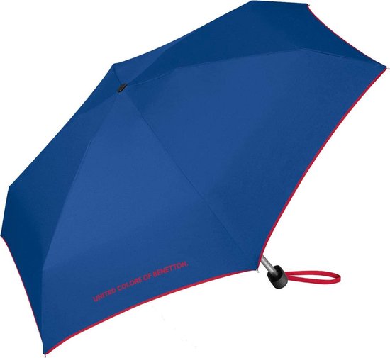 United Colors of Benetton Regenschirm Ultra Mini Flat - faltbar - Ø 88 cm - Blau