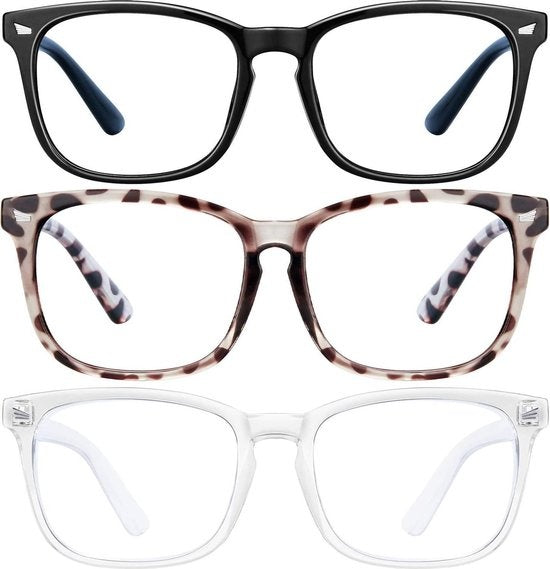 LC Eyewear Computerbrille - Blaulichtbrille - Displaybrille - Unisex - 3er Pack