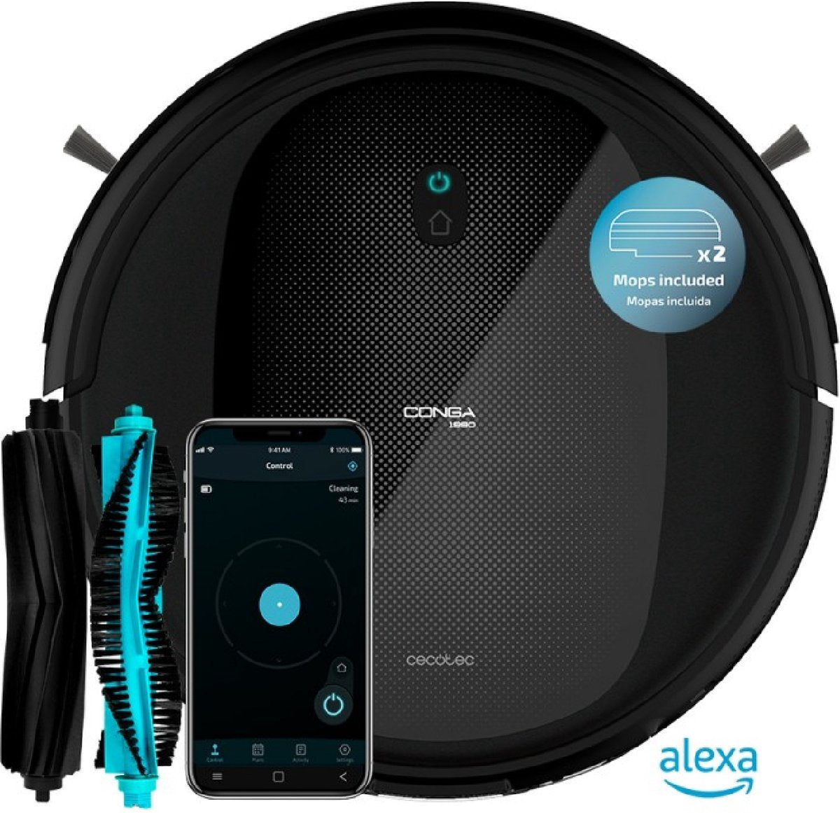 Cecotec Conga 1990 Connected X Staubsaugerroboter 4-in-1