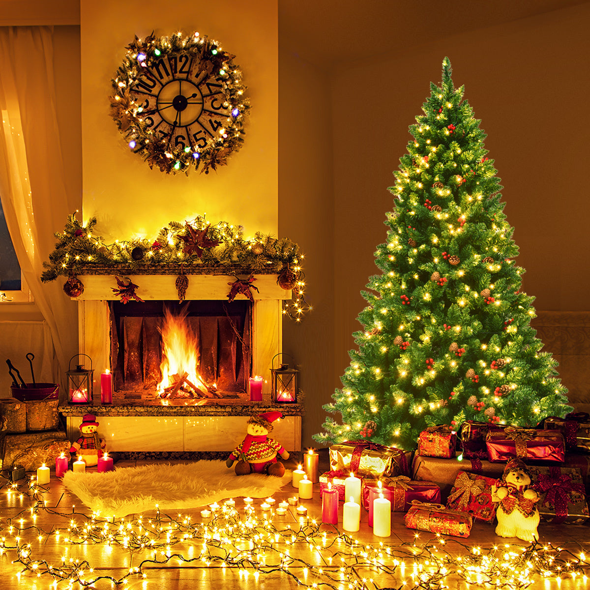 Coast 200cm künstlicher Weihnachtsbaum Tannenbaum Weihnachtsbaum mit 1100 Zweigen und Premium-Kunstbaum grün