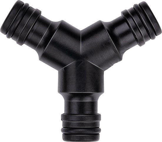 BLACK+DECKER Gartenschlauchkupplung - 3-Wege - 7 x 6 x 2.1 CM - Schwarz
