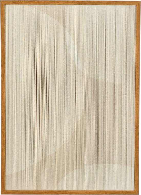 Mica Dekorationen Wanddekoration Kreis - L50 x B60 x H3 cm - Beige