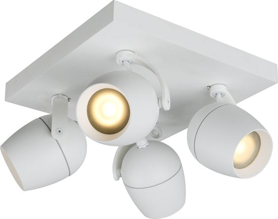 Lucide PRESTON - Deckenstrahler Bad - 4xGU10 - IP44 - Weiß