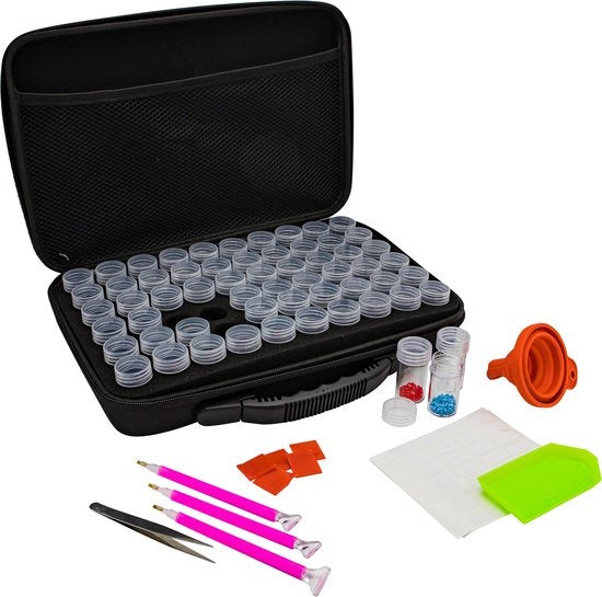 Rubye® Diamantmalerei Aufbewahrungsbox - Sortierbox - Diamantmalerei Erwachsene - 60 Boxen