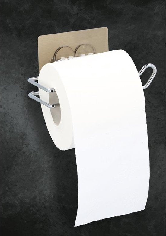 Toilettenpapierhalter hängend - Kein Bohren - Toilettenpapierhalter - Edelstahl - Saugnapf