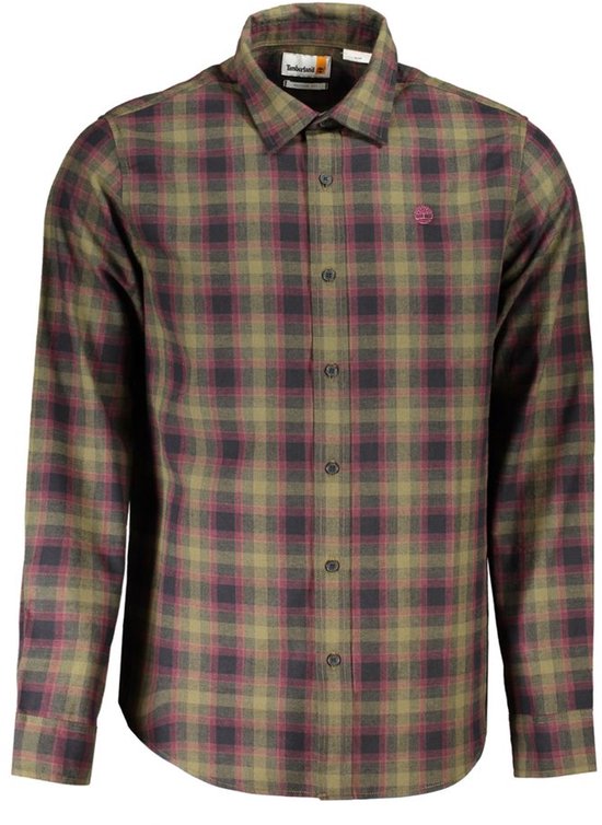 Timberland Langarmhemd aus grüner Baumwolle