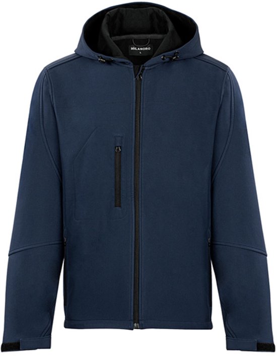 Milanoro - Wind- und wasserdichte Jacken - Jacke mit Kapuze - Navy - L
