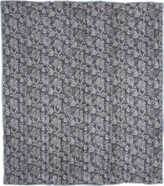 Glimmerdekorationen Plaid - L150 x B130 cm - Schwarz