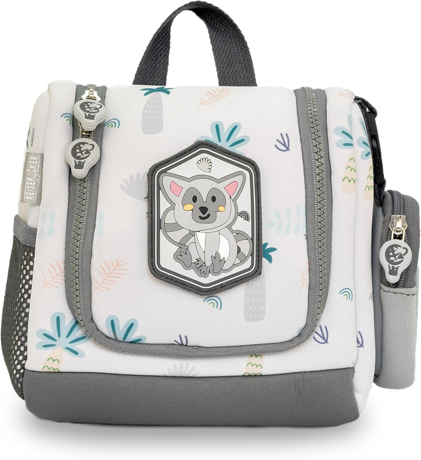 REISERACKER Kulturbeutel für Kinder - anthrazit - 9 x 21 x 18 cm