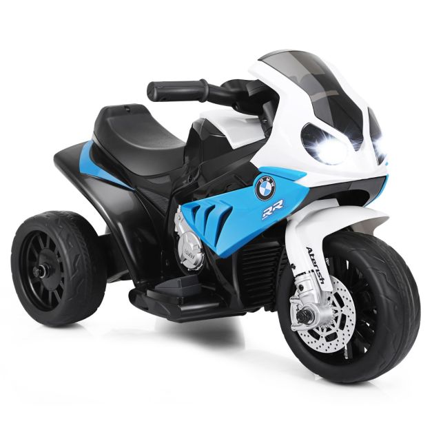 Coast Kindermotorrad - PP - 6V - Inkl. Musik - 66x37x44cm - Blau