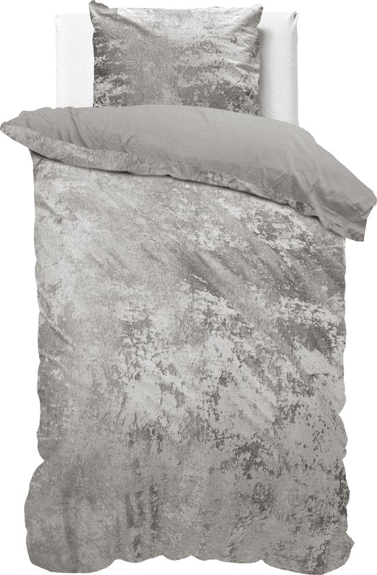 Dreamhouse Metallic Bettbezug - 140x200/220 + 1 Kopfkissenbezug 60x70 - Silber - Lits-Jumeaux