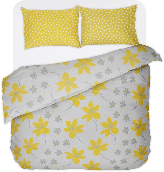 Vitality Pur - Cressida Bettbezug - 200x200/220 cm - Inklusive 2 Kopfkissenbezüge 60x70 cm - 100% Baumwolle