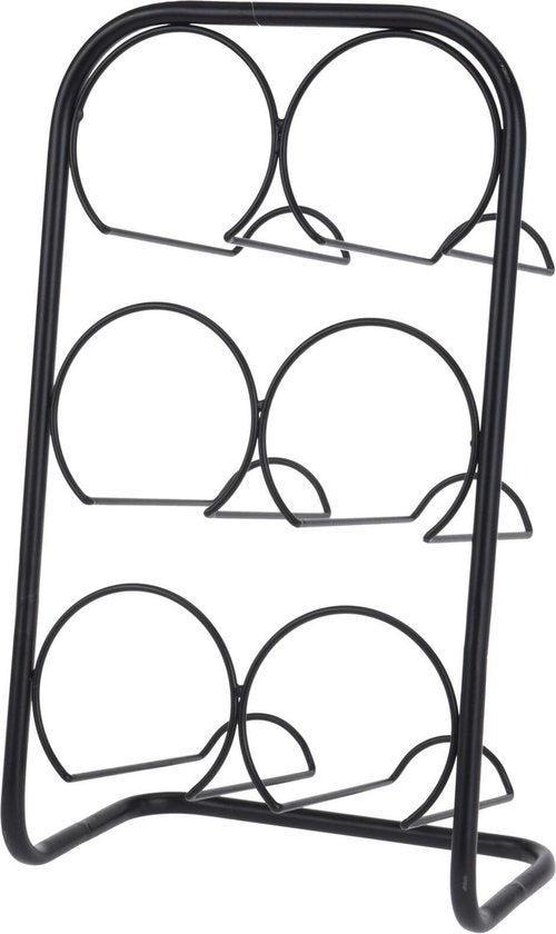 Weinflaschenhalter aus Metall/Weinregal für 6 Flaschen 22 x 14 x 38 cm - Weinflaschenhalter
