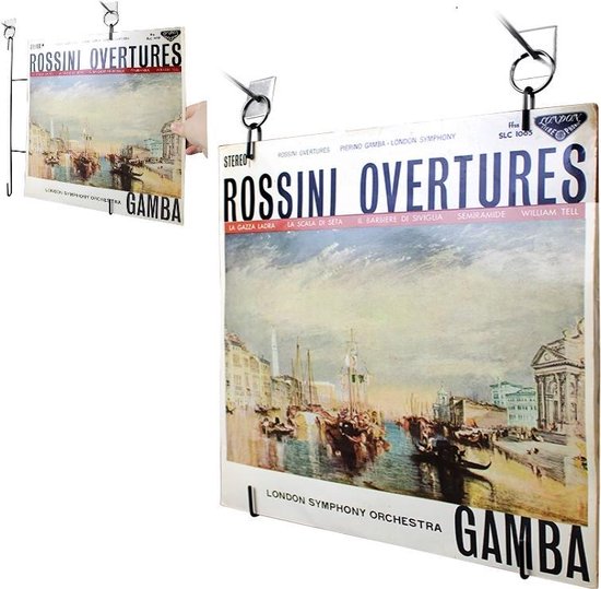 Wechselrahmen für LP-Schallplatten - Industriedesign - Rahmen zum Aufhängen und Präsentieren von LP-Schallplatten - 5er-Set