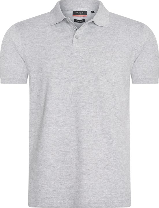 Pierre Cardin - Herren SS Klassisches Polo - Grau - Größe L
