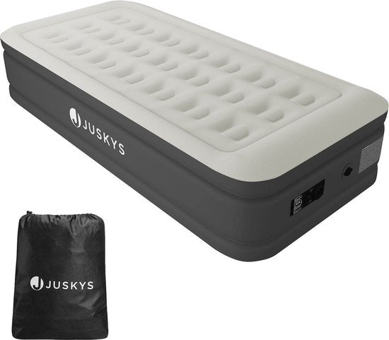 Juskys - Selbstaufblasendes Luftbett - inkl. Aufbewahrungsbeutel - 191 x 91 x 44 cm - Grau