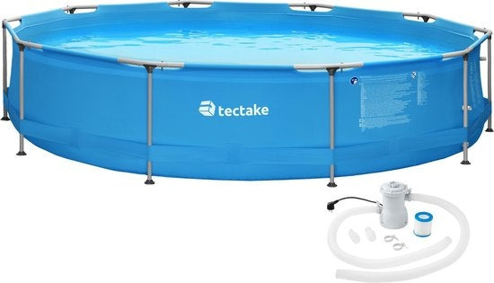 tectake - Schwimmbecken rund mit Filterpumpe Ø 360 x 76 cm