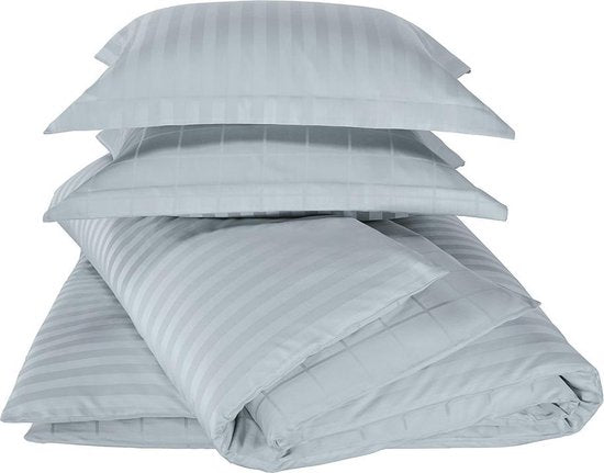 De Witte Lietaer Bettbezug Baumwolle Satin Zygo - Einzel - 140 x 220 cm - Blau