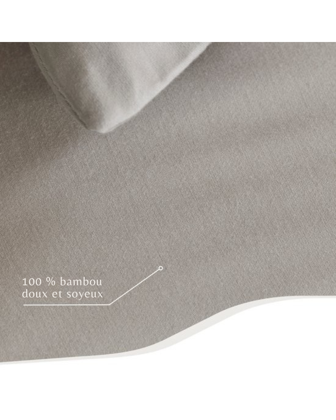 TEMPUR - Topper-Spannbettlaken – Seidig-weiche Bambusfasern – Bügelfrei – Trocknergeeignet – 90 x 200 x 9 cm – Sand