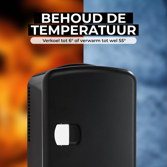 Denver - MFR401 - Mini-Kühlschrank - Kühlung & Heizung - 4 Liter - Kosmetik-Kühlschrank - Schwarz