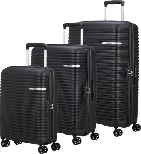 American Tourister - Kofferset - 3-teiliges Liftoff Set - Handgepäck + M/L - schwarz