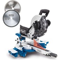 Kappzugsäge HM254 Scheppach - inkl. 2. Sägeblätter | 2000W | 340mm Schnittbreite | 90mm Schnitthöhe – Bild 2