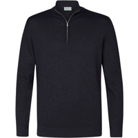 Profuomo Half Zip Pullover - Marineblau - Größe S - 100% Baumwolle - PCWJ10004A - Herrenpullover mit Reißverschlusskragen – Bild 2