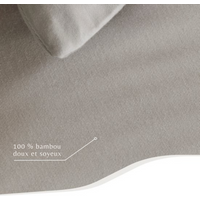 TEMPUR - Topper-Spannbettlaken – Seidig-weiche Bambusfasern – Bügelfrei – Trocknergeeignet – 90 x 200 x 9 cm – Sand – Bild 2