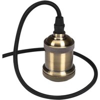 Retro-Pendelleuchte mit Textilkabel