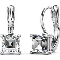 Yolora Damen Ohrringe - Kalpa Camaka Kristalle - Silber - 18K Weißgold vergoldet - Damen Ohrringe Silber - Schmuck - Luxuriöse Geschenkbox - Geschenkbox - Exklusive Geschenkbox - Schöne Geschenkverpackung – Bild 2