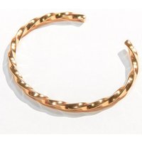 Laura Ferini - Damenarmband Donella Gold - gedrehter Armreif - 18K Gelbgold plattiert – Bild 2