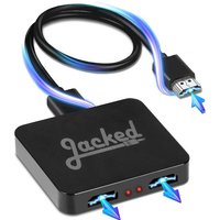 Jacked - 2-Wege-HDMI-Splitter mit Buchse - HDMI-Umschalter 4K - schwarz – Bild 2