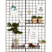 6 S-Haken und 10 Heringen - Schwarz