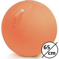 Backerz® Sitzball Büro und Zuhause 65 CM - Luxus-Yoga-Ball - Sitzball mit Hülse - Ergonomischer Bürostuhl-Ball - Leinen Orange – Bild 2